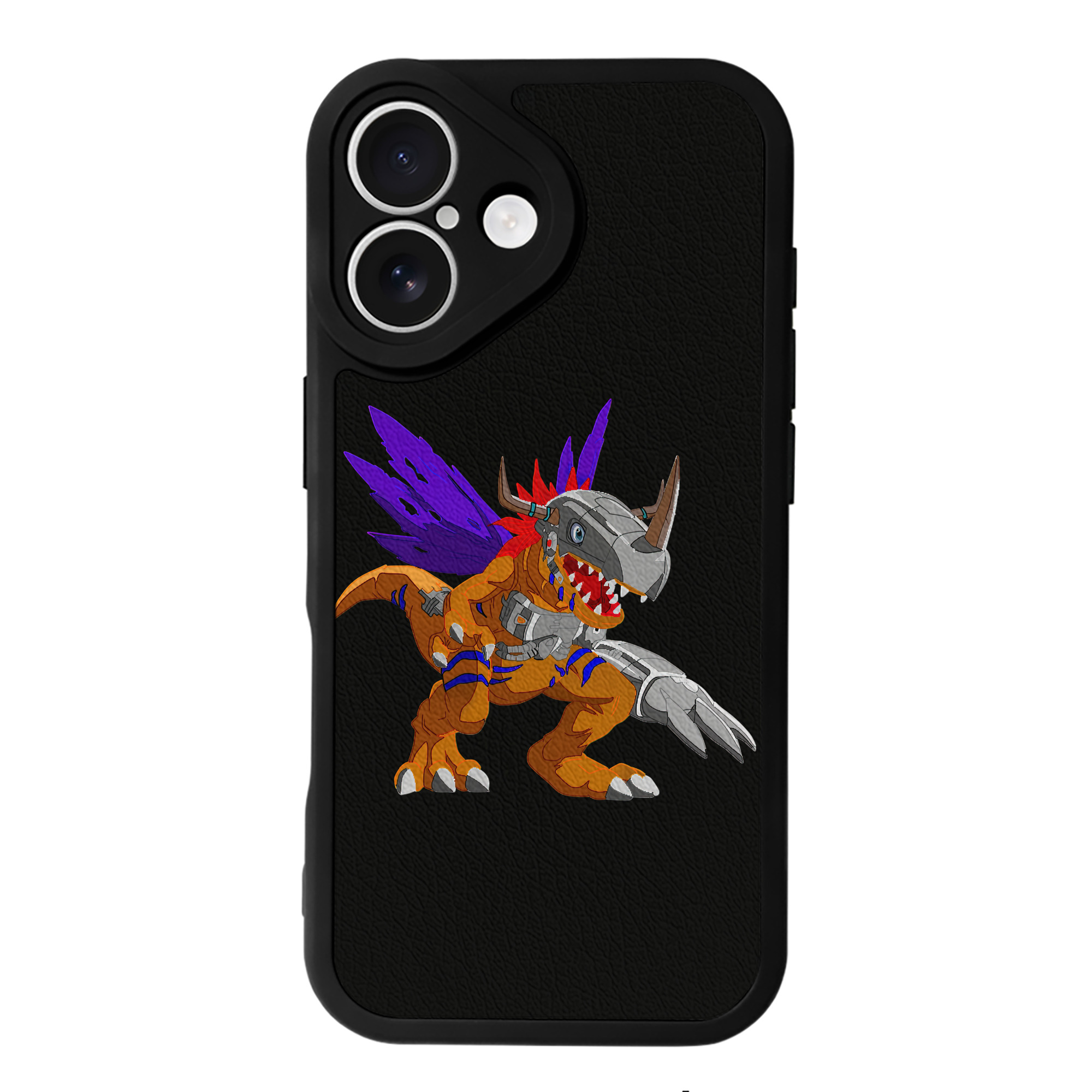 （画像用） Digimon デジタルモンスター/デジモン 【iPhone 16シリーズ対応】シリコンスマホケース（レザー調） 材質：シリコン